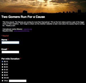 Click to donate toward Run for a Cause!